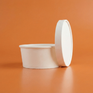 PAPER CONTAINER WITH LID